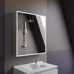 Armoire de salle de bain avec miroir éclairant