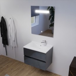 Ensemble Meuble de salle de bain Iris 70+ miroir