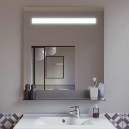 Miroir de salle de bain Lumineux avec tablette intégré